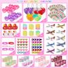 Lulu Home 136 PCS Valentine's Day Party Favors for Kids, Heart Shaped Glasses, Rubber Ducks, Erasers, Slinky, Bracelets, Stampers and more Novelty Toys Assortment for Classroom Prizes Gift Exchange view 2