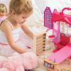 HANABASS 1 12 Scale Dollhouse Miniature Bookshelf Storage Shelf Wooden Dollhouse Furniture Accessory for Doll House Decor and DIY Micro Landscape view 2