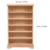 HANABASS 1 12 Scale Dollhouse Miniature Bookshelf Storage Shelf Wooden Dollhouse Furniture Accessory for Doll House Decor and DIY Micro Landscape view 3