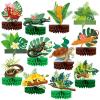 12 Pcs Reptile Honeycomb Centerpieces Jungle Animal Birthday Party Decorations DIY Assemble Reptile Party Favors Snake Lizard Honeycomb Centerpieces for Birthday Baby Shower Decor, Photo Booth Props view 1