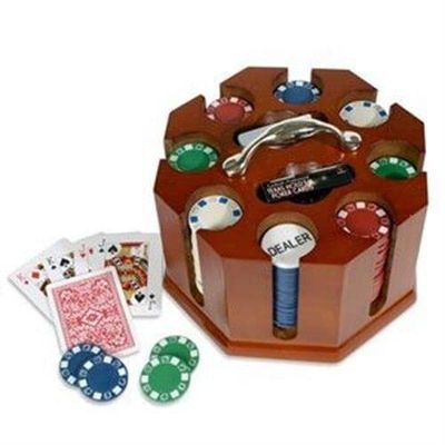 ARC-POWER for Deluxe 200 Piece Revolving Round Professonal Poker Chip Tray Rack Game Set Kit