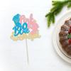 1Pcs Pink or Blue We Love You Cake Topper Winter Gender Reveal Cake Topper Snowflake Gender Reveal Cake Decoration for Winter Baby Shower Decorations view 3