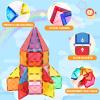 Mruikeny Magnetic Tiles Building Blocks for 3 4 5 6 7 8+ Years Old Boys Girls Colorful Magnet Stacking Toys Birthday Gift for Toddlers STEM Preschool Educational Construction Tiles Set view 2
