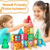 Mruikeny Magnetic Tiles Building Blocks for 3 4 5 6 7 8+ Years Old Boys Girls Colorful Magnet Stacking Toys Birthday Gift for Toddlers STEM Preschool Educational Construction Tiles Set view 4