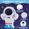 Meooeck Astronaut Piata 14.5 x 12.2 x 2.95 Inch Outer Space Party Decorations Space Themed Party Supplies with Plastic Stick Paper Blindfold Confetti for Birthday Kids Boys Girls Decoration view 3