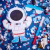 Meooeck Astronaut Piata 14.5 x 12.2 x 2.95 Inch Outer Space Party Decorations Space Themed Party Supplies with Plastic Stick Paper Blindfold Confetti for Birthday Kids Boys Girls Decoration view 4