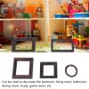 Miniature Picture Frame, Vintage Lifelike Exquisite Mini Photo Frame for 112 Dollhouse 5pcs Doll Accessories view 4