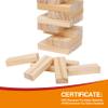 GOTHINK Tumble Tower Game for Kids and Adults, 54pcs Wooden Board Stacking Game for Family Games Night, Classical Wood Blocks Game, Standard Size view 4