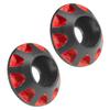 2Pcs HIRCQOO 1/10 RC Wing Buttons RC Metal Rear Wing Buttons Gasket OD 11mm Compatible with HPI HSP Redcat Traxxas Axial 1/10 RC Off Road Truck Buggy Racing Car (Red) view 2