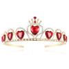 Descendant Queen of Hearts Costume Descendant 4 Gold Tiara Jewelry Set Rise of Red Cosplay for Girls Teen Halloween view 1