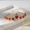 Descendant Queen of Hearts Costume Descendant 4 Gold Tiara Jewelry Set Rise of Red Cosplay for Girls Teen Halloween view 2