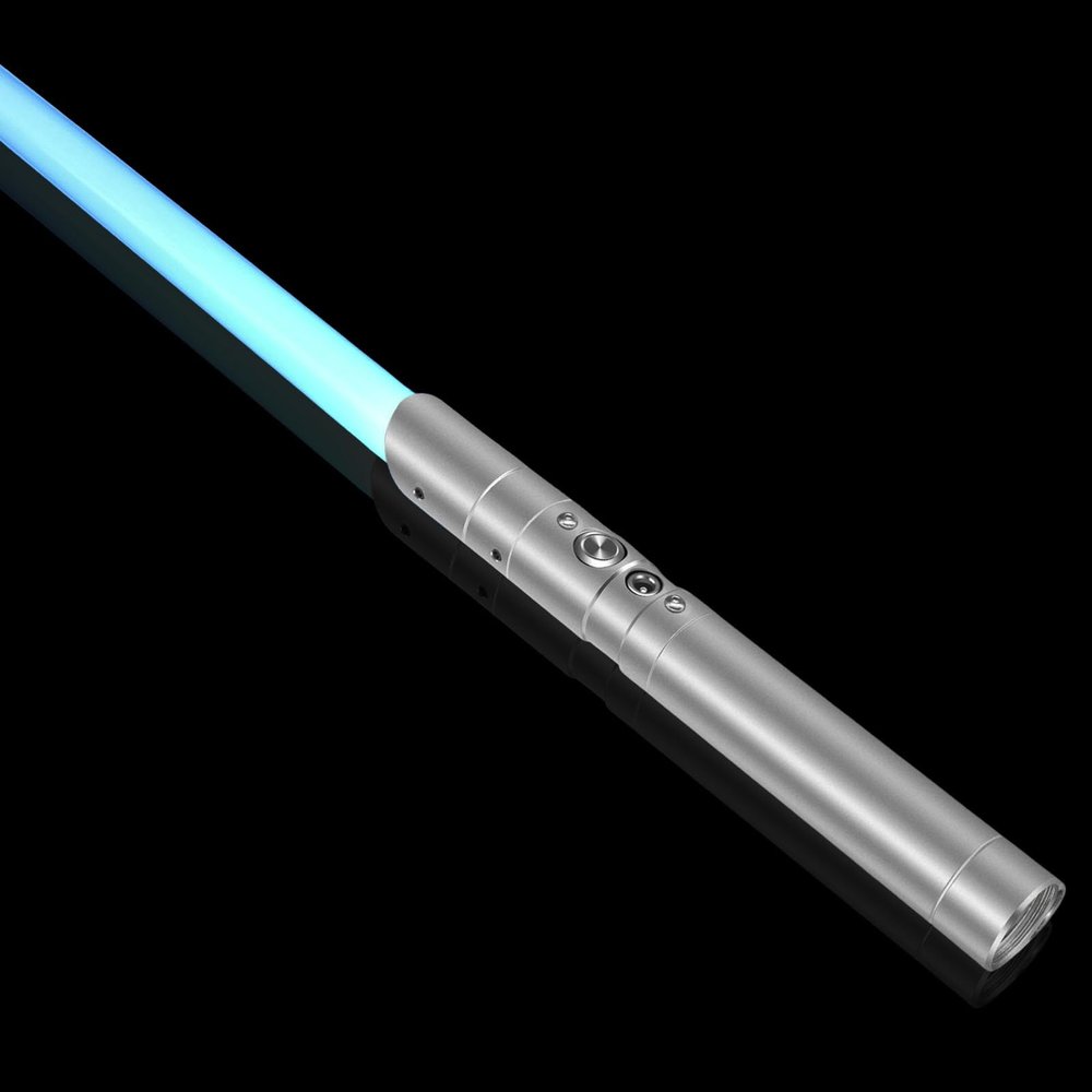 auomii Lightsaber RGB 7 Color Metal Hilt Light Saber Swing USB Rechargeable Light Sword with Sounds Effect for Kids Adults Cosplay Children's Day