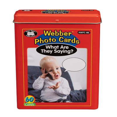 Super Duper Publications | Webber Photo Cards What are They Saying? | Educational Learning Materials for Children