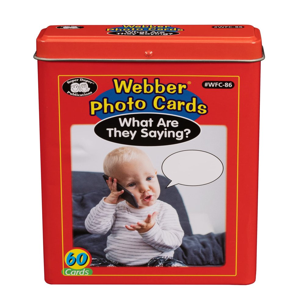Super Duper Publications | Webber Photo Cards What are They Saying? | Educational Learning Materials for Children