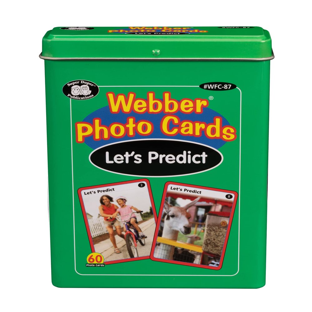 Super Duper Publications | Webber Photo Cards  Lets Predict | Educational Learning Materials for Children