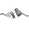 Powerhobby Aluminum Steering Knuckles Tamiya Clodbuster TXT-1 Silver view 2