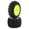 JConcepts Inc. Animal Green Compound Pre-Mnted Yellow Wheels 2 JCO40402221 RC Tire view 1