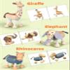 14 Pack Bendable Wooden Animal Toys, Smooth Natural Wood Zoo Farm Jungle Safari Animals Figures, Preschool Learning & Education Toys for Toddlers Kids view 2
