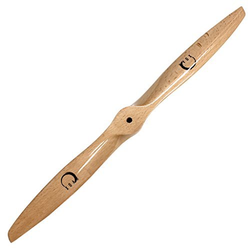 XOAR PJA 19 Inch 2 Blade RC Airplane Propeller Wood Prop for Gasoline RC Planes (19x10 Pusher)