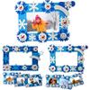 4E's Novelty Foam Snowflake Picture Frame Craft (12 Pack) Bulk Christmas Winter Crafts for Kids Toddlers 3-12, Individually Wrapped Arts & Crafts for Classroom view 1