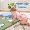 ECR4Kids SoftZone 123 Look at Me Activity Mat, Folding Playmat, Earthtone view 4