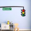 VWAQ - Personalized Street Sign Name Wall Decal, Custom Road Signs for Kids Room - HOL77 (24" H X 60" W, Left) view 2