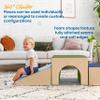 ECR4Kids SoftZone Single Tunnel Climber, Toddler Playset, Earthtone, 3-Piece view 4