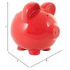 Child to Cherish Ceramic Piggy Bank, Red view 4