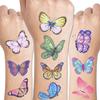 CHARLENT Glitter Butterfly Tattoos for Girls - 110 PCS Glitter Butterfly Temporary Tattoos for Girls Birthday Party Favors Goodie Bag Fillers view 1