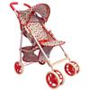 Baby Doll Stroller for Toddler Girls & Big Kids up to 8 Years Old | 28 Baby Stroller for Dolls, Toy Baby Stroller with Cute Coral Floral Print, Mesh Storage Basket, Canopy, Handle Grips, Rubber Tires view 1