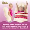 Bixbee Alpaca Sleeping Bag for Kids Ages 3+, Soft Toddler Sleeping Bag with Carrying Handle | Machine Washable Soft Slumber Bag for Naptime, Daycare view 2
