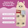 Bixbee Alpaca Sleeping Bag for Kids Ages 3+, Soft Toddler Sleeping Bag with Carrying Handle | Machine Washable Soft Slumber Bag for Naptime, Daycare view 3