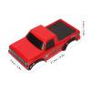 Cosiki RC Car Body Beautiful Durable Wheelbase 125mm RC Body Shells Easy Installation PE Material for 1:24 Tracked Vehicle (Red) view 3