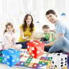 3 Pcs Jumbo Inflatable Giant Dice for Indoor and Outdoor Broad Game, Ludo and Pool Party(White, Blue, Red) view 2