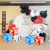 3 Pcs Jumbo Inflatable Giant Dice for Indoor and Outdoor Broad Game, Ludo and Pool Party(White, Blue, Red) view 4