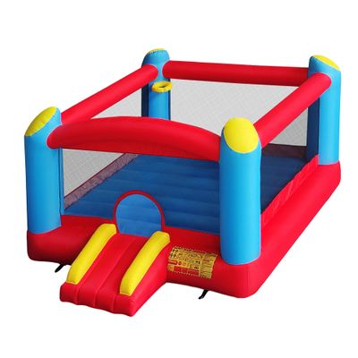 Funormous Enormous Giant Bounce House for Kids, Indoor Outdoor Inflatable Huge Bouncy Castle with Double Basketball Hoops, Includes Air Blower with GFCI