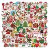 100 Pcs Christmas Stickers by Taeekiy,Cute Happy Holiday Stickers for Water Bottles,Laptop,Phone Etc.Winter Xmas Stickers for Adults Boys Girls view 1