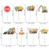 32 Pack Construction Cupcake Toppers Dump Truck Excavator Tractor Party Stop Sign Cupcake Picks Kids Birthday Construction Theme Baby Shower Party Cake Decorations Supplies view 2