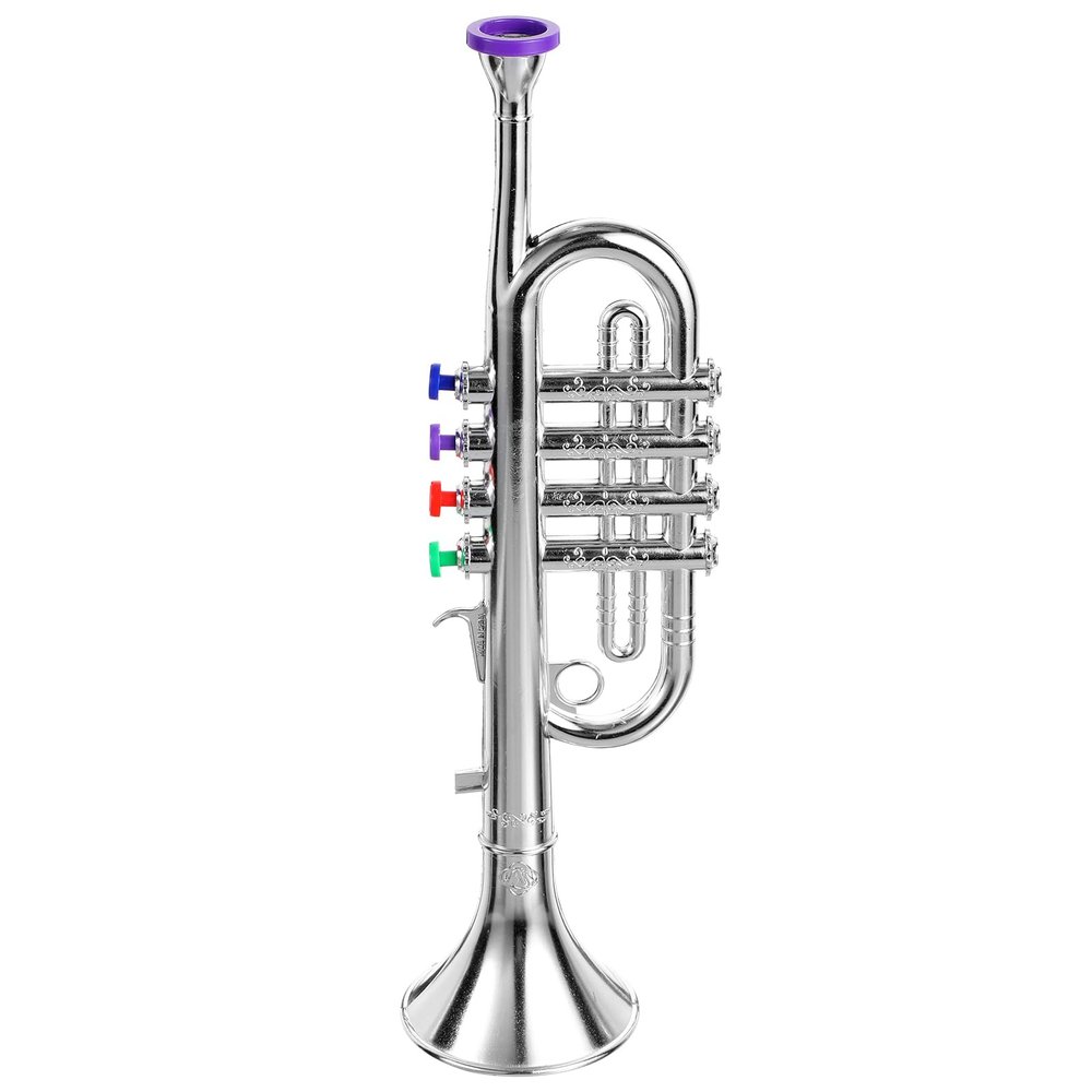 Ipetboom Boy Girl Plastic Trumpet Musical Toy Realistic Design for Beginners and Safe Instrument for Music Learning Play Cultivating Creativity and Interest Young Musicians