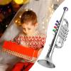 Ipetboom Boy Girl Plastic Trumpet Musical Toy Realistic Design for Beginners and Safe Instrument for Music Learning Play Cultivating Creativity and Interest Young Musicians view 2
