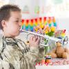 Ipetboom Boy Girl Plastic Trumpet Musical Toy Realistic Design for Beginners and Safe Instrument for Music Learning Play Cultivating Creativity and Interest Young Musicians view 3