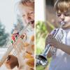 Ipetboom Boy Girl Plastic Trumpet Musical Toy Realistic Design for Beginners and Safe Instrument for Music Learning Play Cultivating Creativity and Interest Young Musicians view 4
