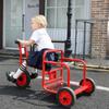 Kids Taxi Tricycles, Preschool Playground Trike, Daycare Kids Tandem Tricycle, Children Double Seat Bike with Passenger Seat, Outdoor Playground Equipment Tricycles for Riders Ages 2+ view 3