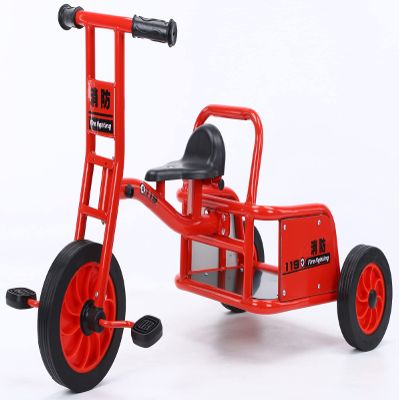 Kids Taxi Tricycles, Preschool Playground Trike, Daycare Kids Tandem Tricycle, Children Double Seat Bike with Passenger Seat, Outdoor Playground Equipment Tricycles for Riders Ages 2+