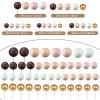 108 Pcs Balls Cake Topper DIY Cupcake Insert Foam Balloons for Cake Baking Wedding Anniversary Birthday Decoration(Brown Series,Multi Sizes) view 3