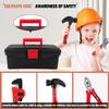 HYRENEE Kids Tool Set  48 Piece Toddler Tool Set with Electronic Toy Drill& Tool Box,Pretend Play Toys for Kids,Construction Kits Toys for Kids Ages 3 4 5 Years Old, Toddler Boy view 4