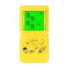 CZT New Block Game Console Green Backlight Large Screen More Convenient for Playing Games Classic Nostalgia Puzzle Built-in 999 in 1 Brick Game Children's Gift (Yellow) view 1
