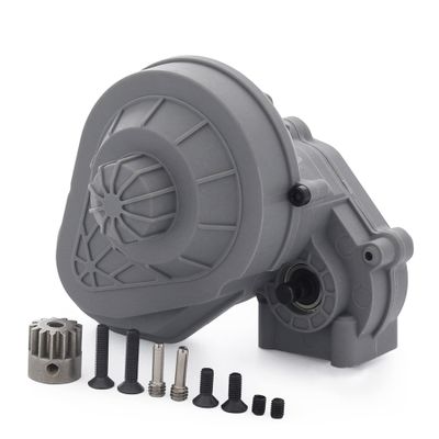 Nylon RC Gearbox Gears Set Kit for 1/10 RC Crawler Car Axial SCX10 SCX10 II 90046 Upgrade Part (Grey Complete Gearbox)