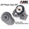 Nylon RC Gearbox Gears Set Kit for 1/10 RC Crawler Car Axial SCX10 SCX10 II 90046 Upgrade Part (Grey Complete Gearbox) view 4