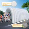 OZIS Inflatable Tunnel Sports Tunnel Entrance with Installed Blower Inflatable Tunnel Tent for Business Advertising Event Exhibition Promotion,Street,Shop,Supermarket,School(White, 16x10x10ft) view 4